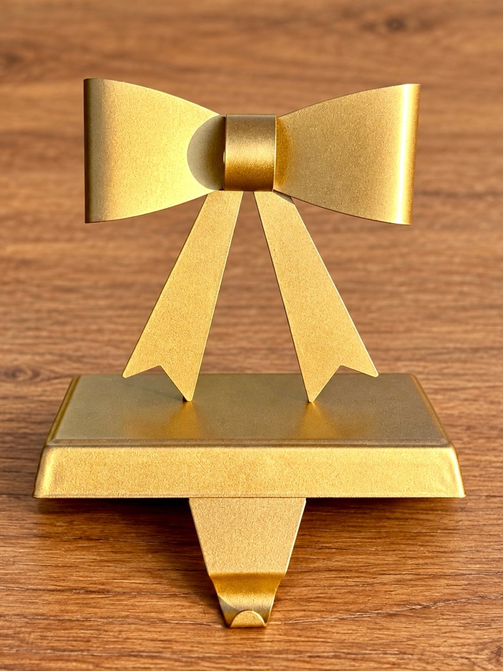 Target Bullseye Playground Christmas Golden Bow Metal Stocking Holder